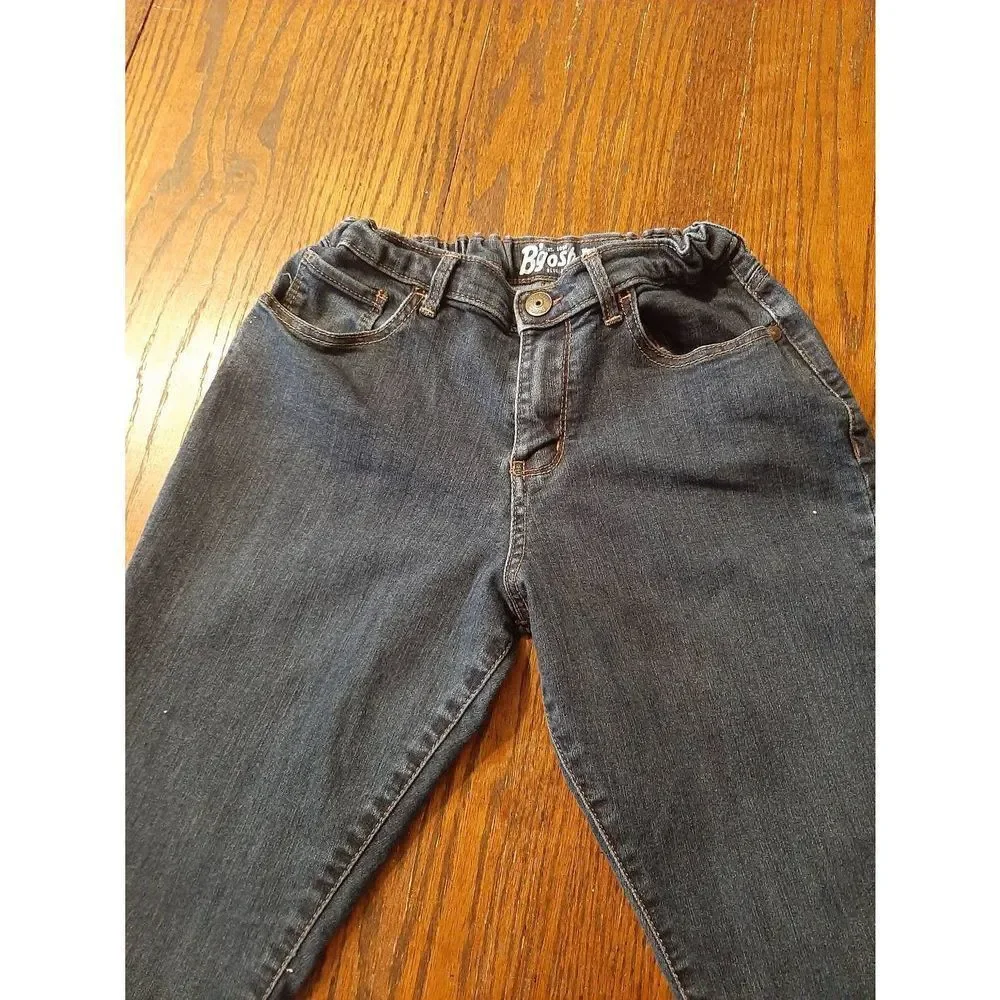 Boys 14 Regular B'Gosh Bootcut Denim Blue Jeans Adjustable Waist Casual Pants